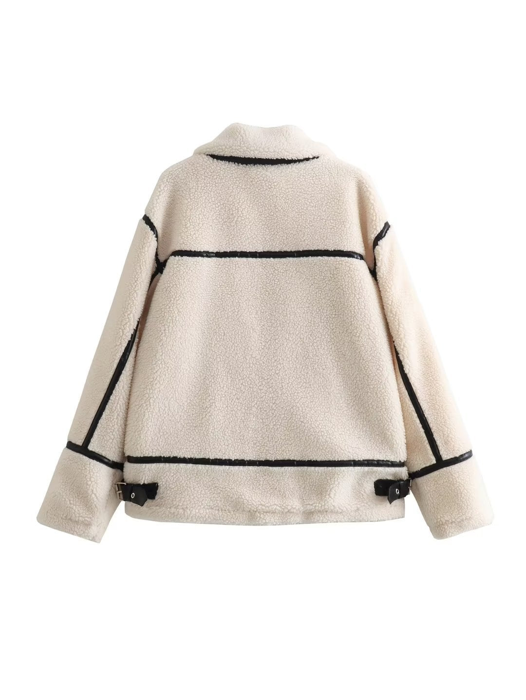 Chaqueta efecto lana de cordero