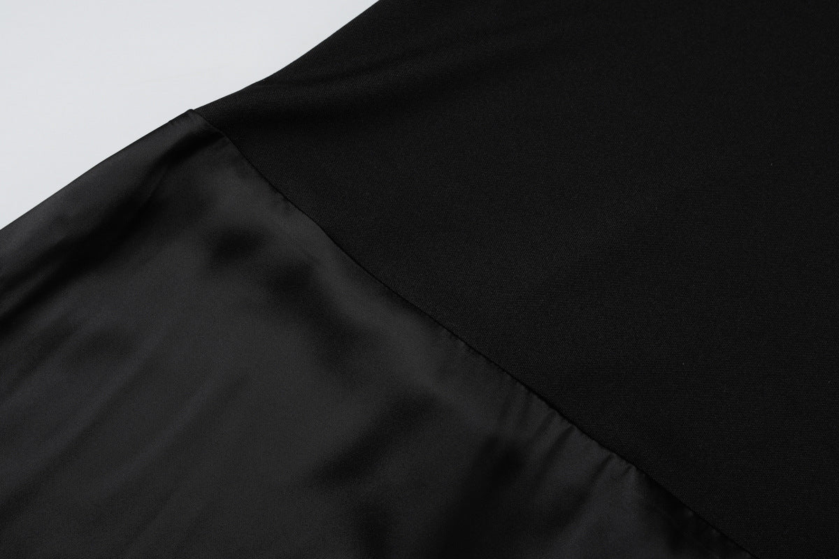 Vestido ajustado con escote palabra de honor y costura para mujer