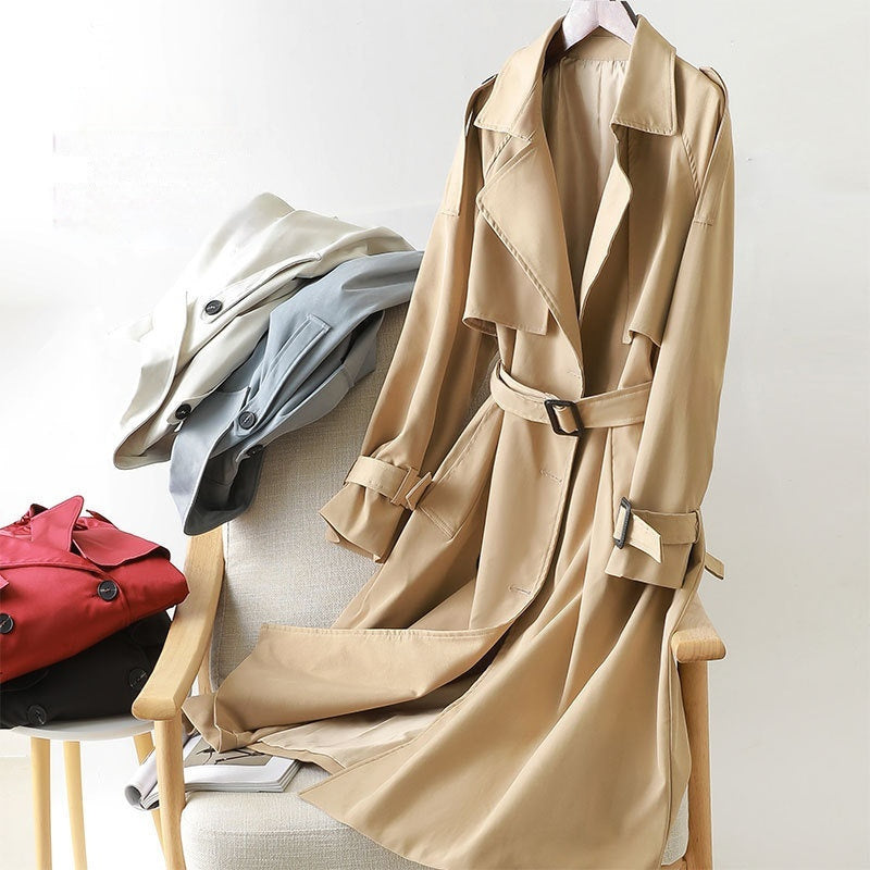 Gabardina de longitud media
