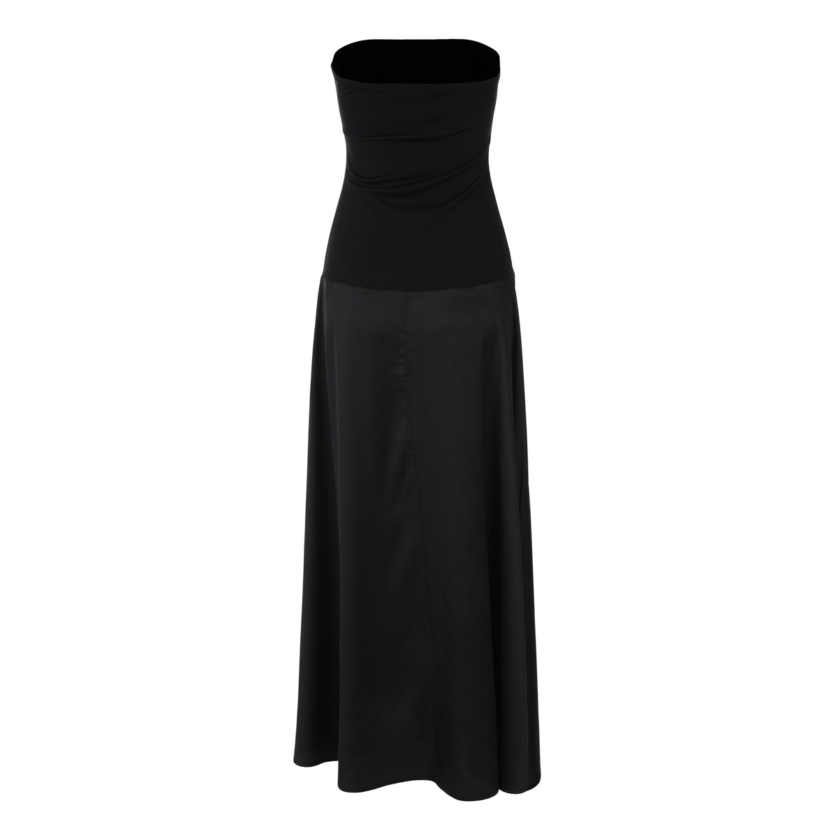 Vestido ajustado con escote palabra de honor y costura para mujer