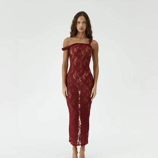 Sheer Lace Camisole Dress