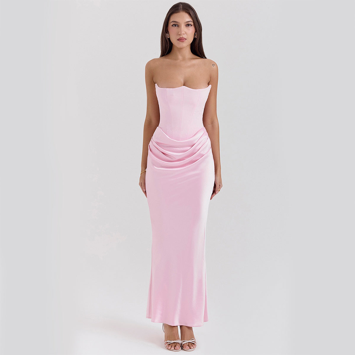 Slim Tube Top Backless Dress