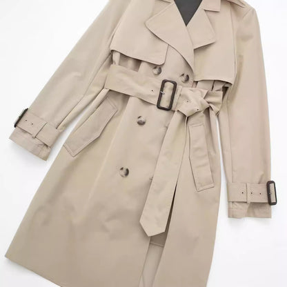 Double-Belt Trench Coat