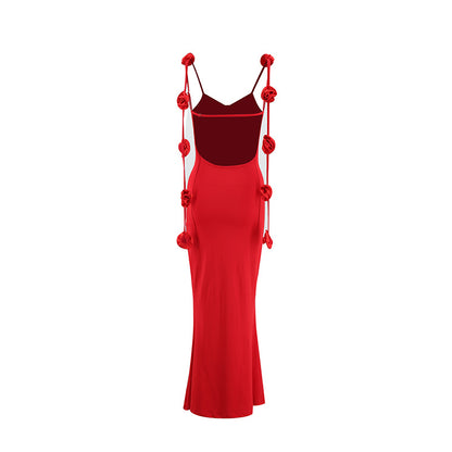 Floral Strap Sling Dress