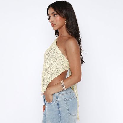 Lace Backless Top