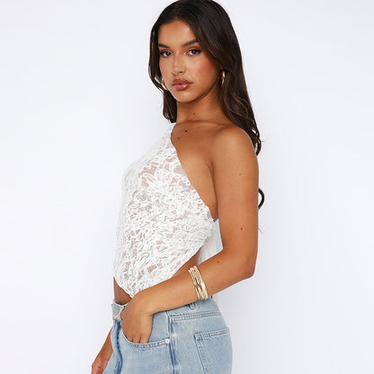 Lace Backless Top