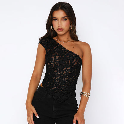 Lace Backless Top