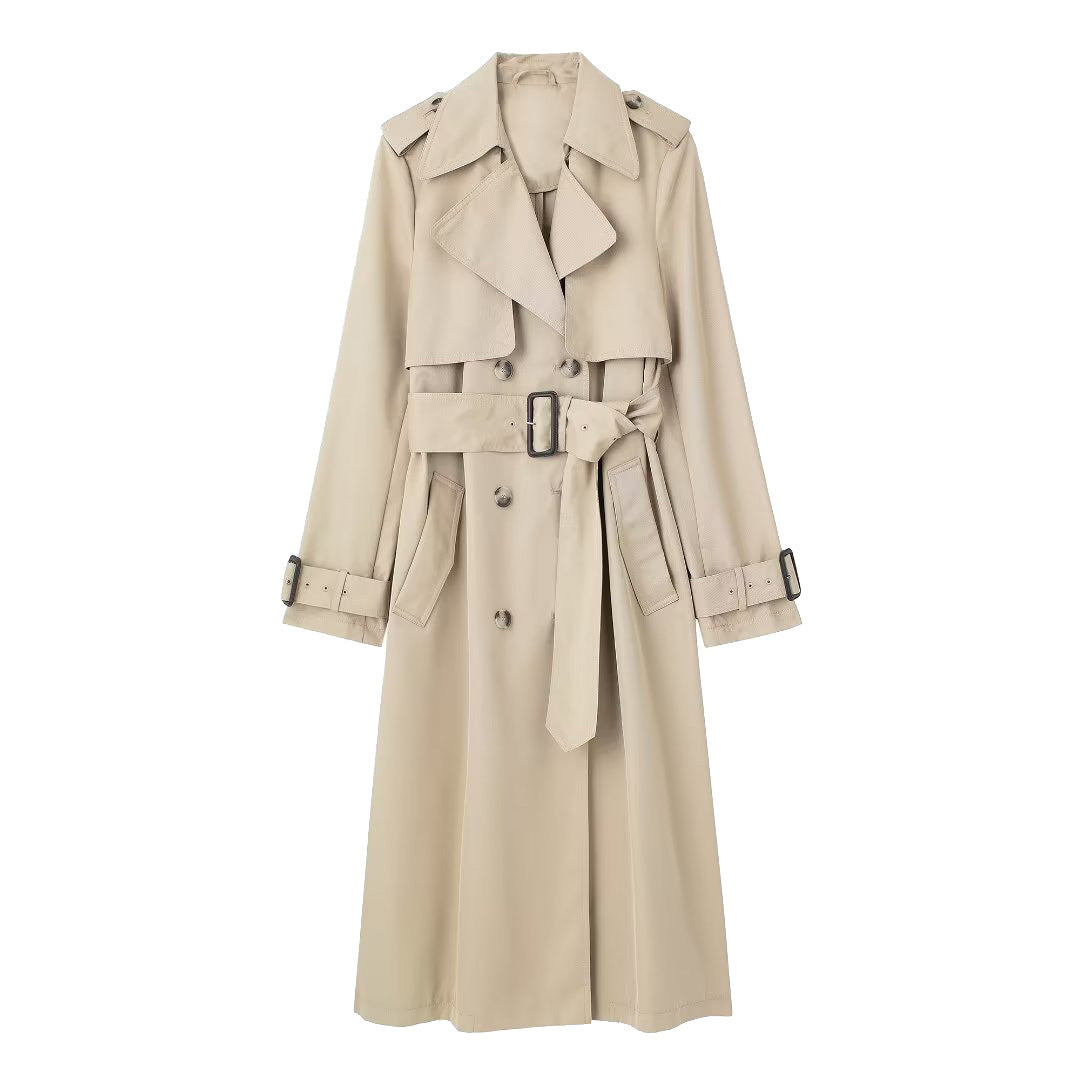 Double-Belt Trench Coat