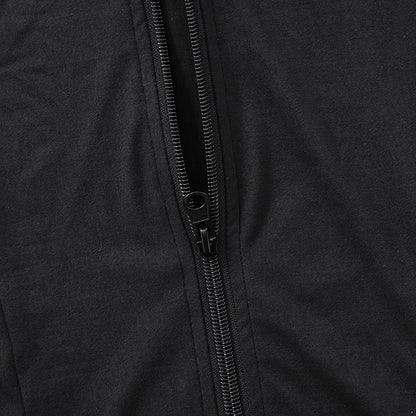 Lapel Zipper Hooded Suit