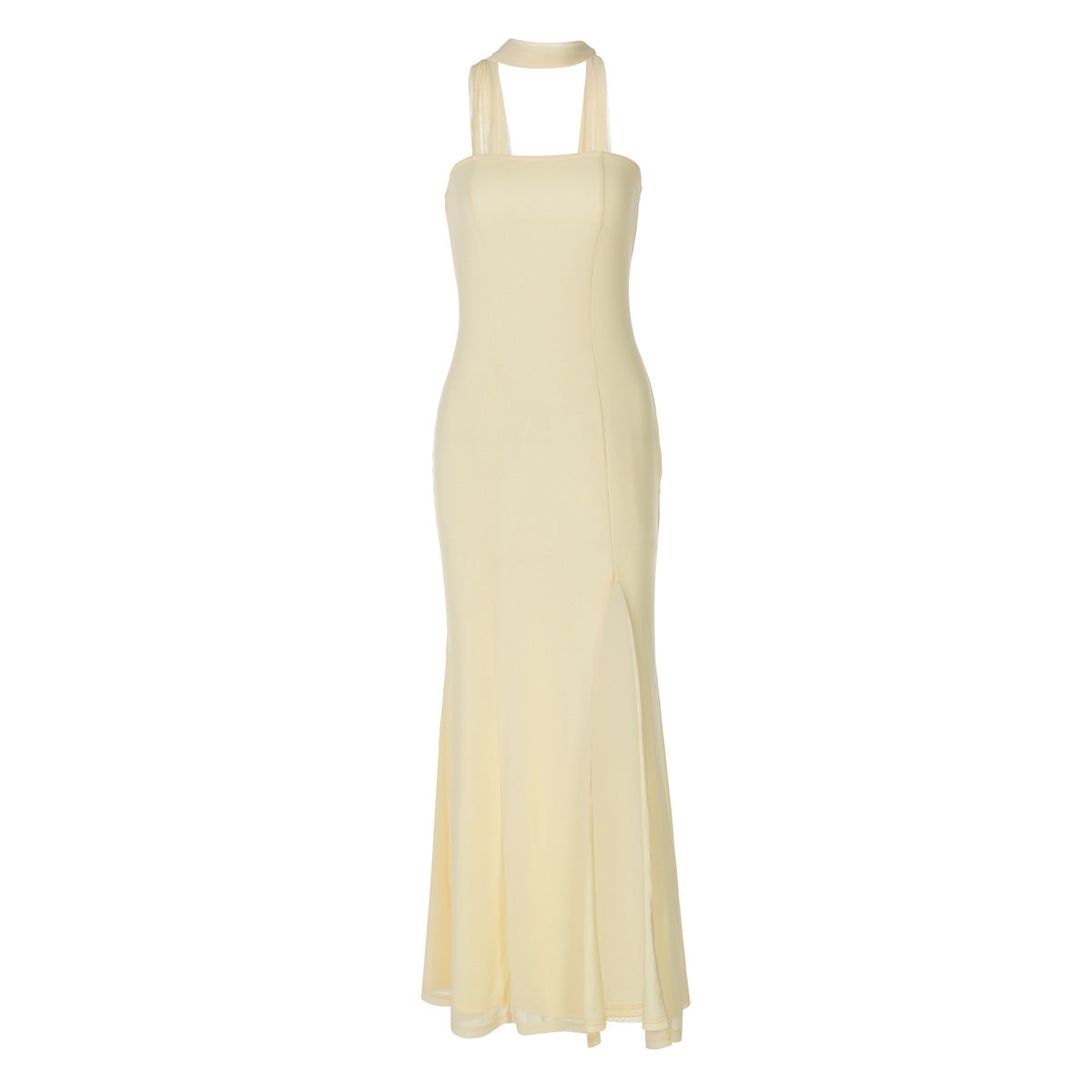 Golden Veil Bodycon Dress