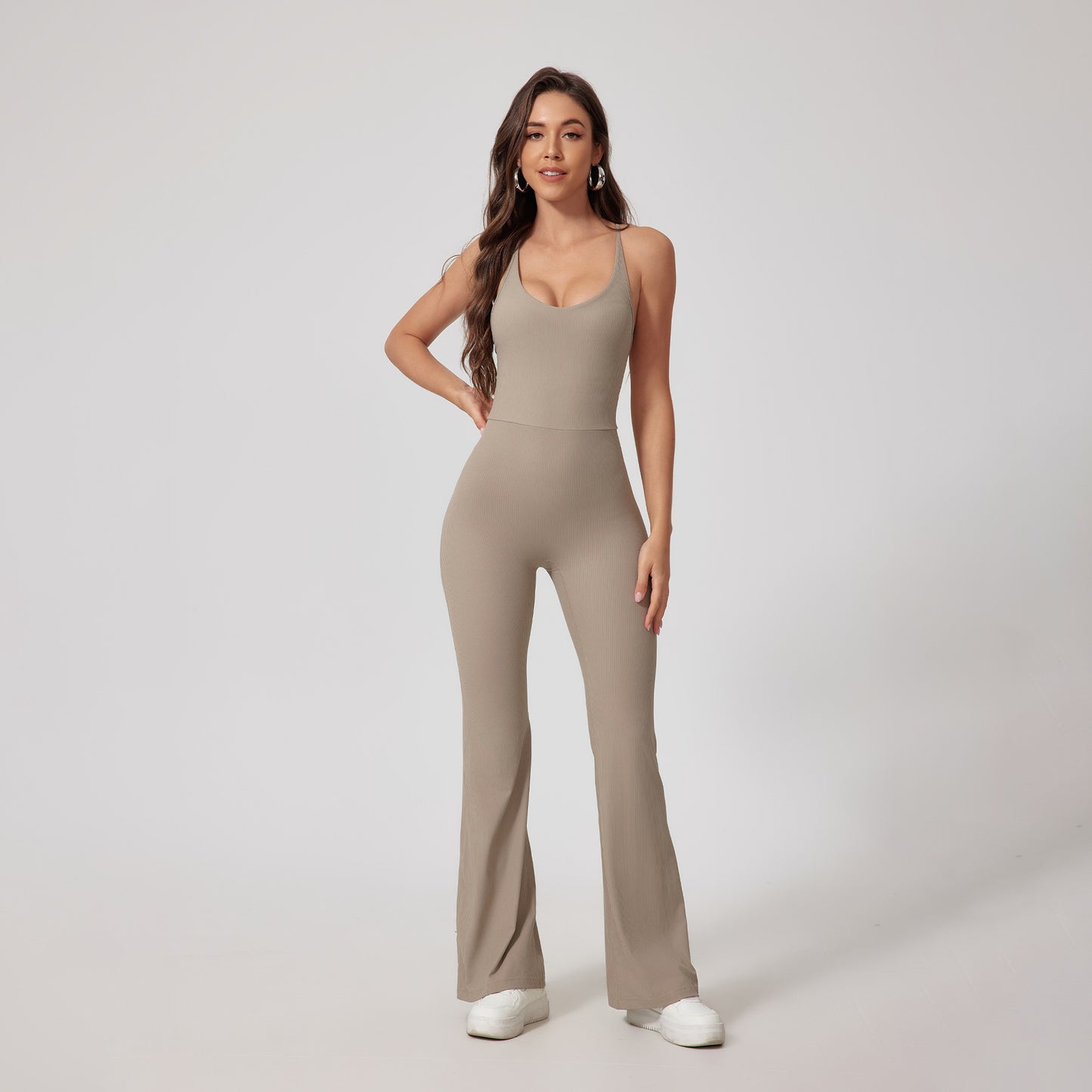 Tight Yoga Hip Lifting Sport Fitness Jumpsuit