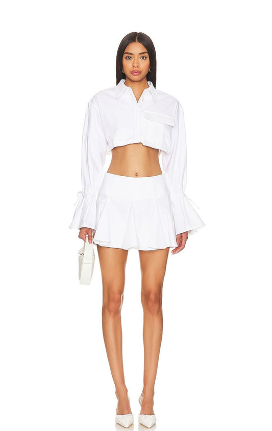 Set Luz Cropped Shirt and Luz Cropped Skirt