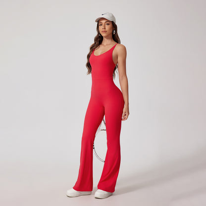 Tight Yoga Hip Lifting Sport Fitness Jumpsuit