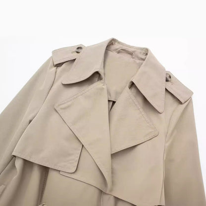 Double-Belt Trench Coat