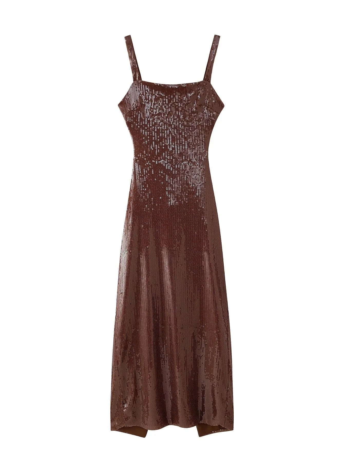 Brown Sequin Dress